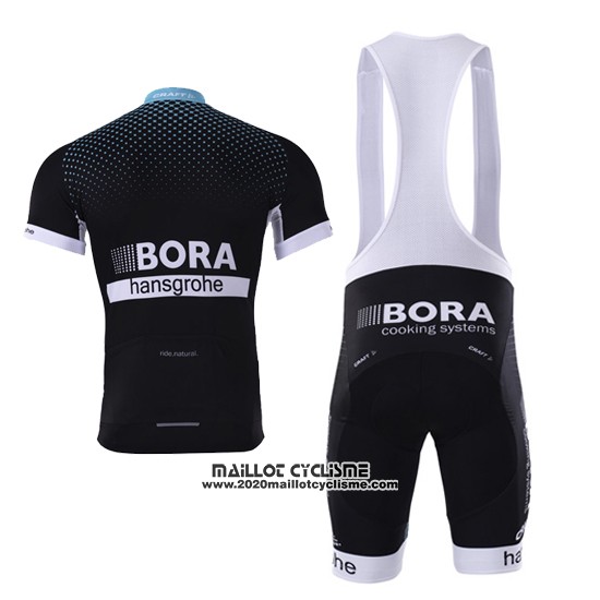 2017 Maillot Ciclismo Bora Profond Noir Manches Courtes et Cuissard